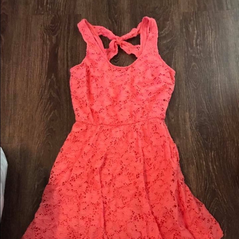 Coral dress